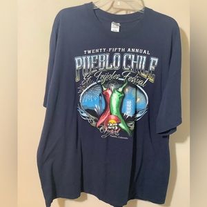 Twenty-Fifth Annual Pueblo Colorado Chile& Frijoles Festival T-shirt 25 years 3X
